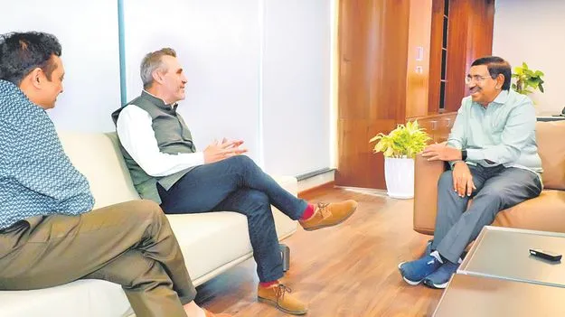 మంత్రి నారాయణతో బ్రిటిష్‌ డిప్యూటీ హైకమిషనర్‌ భేటీ