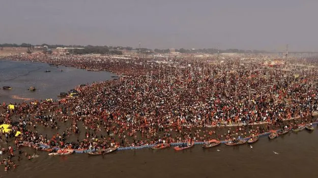 Mouni Amavasya at Prayagraj: మౌనీ అమావాస్య సందర్భంగా గంగానదిలో 3కోట్ల మందికి పైగా స్నానాలు