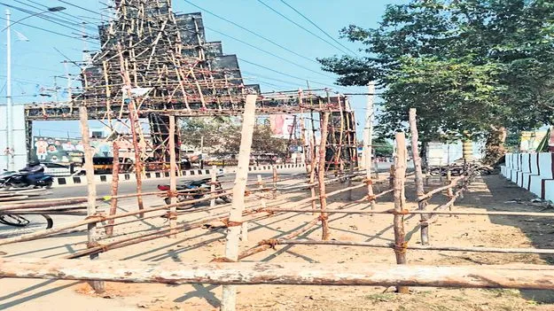 రథ సప్తమికి సూర్యనారాయణుడి ఆలయం ముస్తాబు