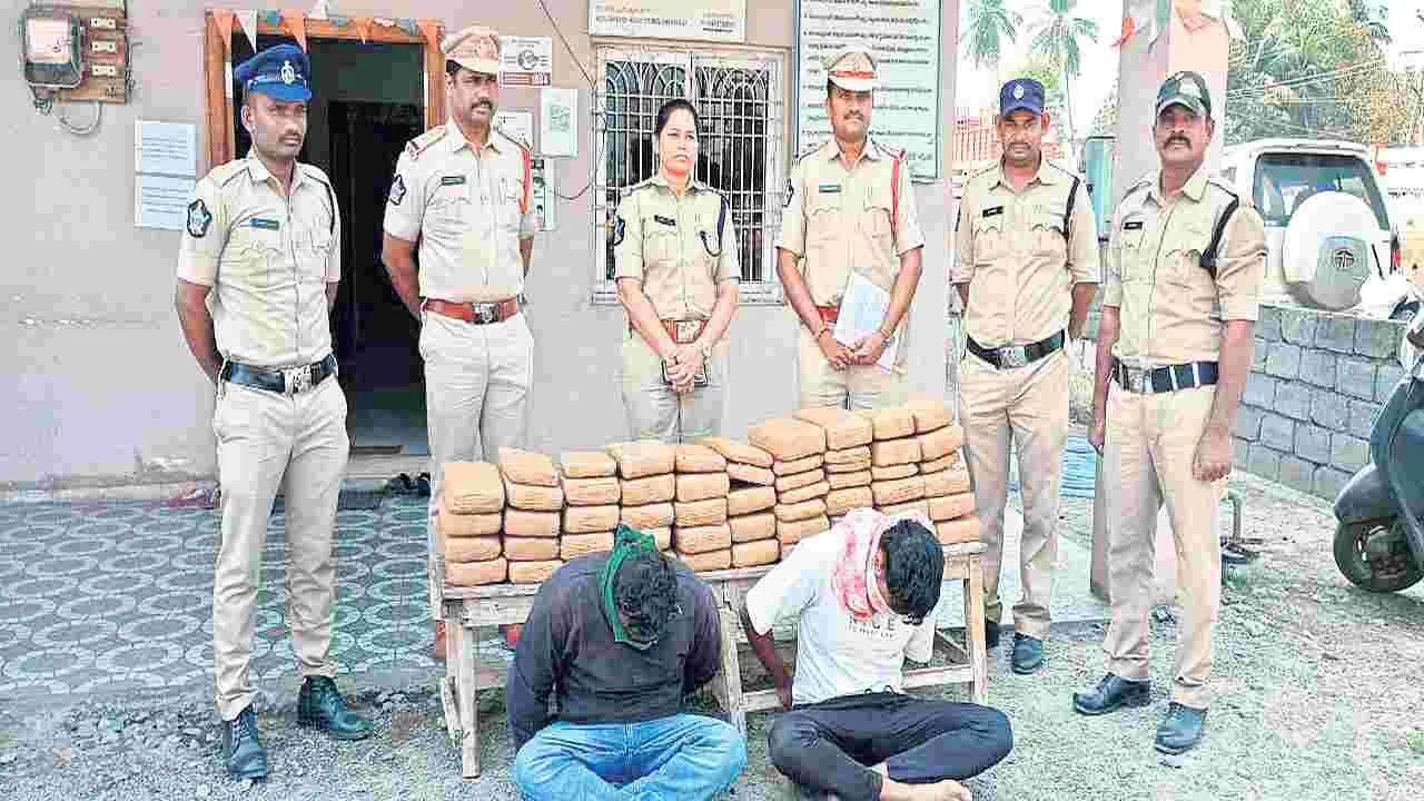 150 కిలోల గంజాయి స్వాధీనం