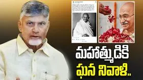 మహాత్మునికి సీఎం చంద్రబాబు ఘన నివాళి