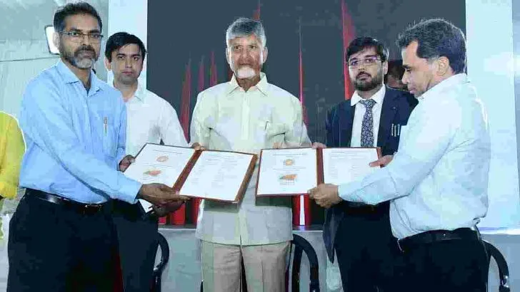 కుప్పంలో పరిశ్రమల ఏర్పాటుకు ఎంఓయూలు చేసుకున్న కంపెనీలు