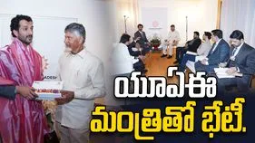CM Chandrababu: యూఏఈ మంత్రితో సీఎం చంద్రబాబు భేటీ