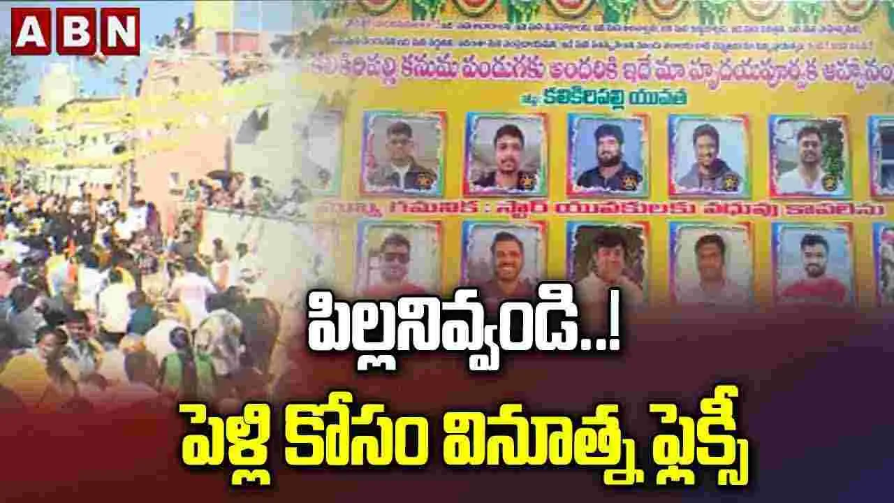 పిల్లనివ్వండి..! పెళ్లి కోసం వినూత్న ఫ్లెక్సీ 