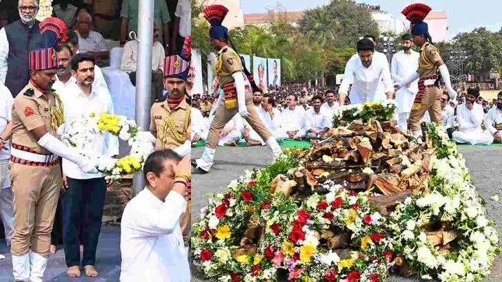 అజిత్ పవార్ అంత్యక్రియలకు హాజరైన మంత్రి నారా లోకేశ్