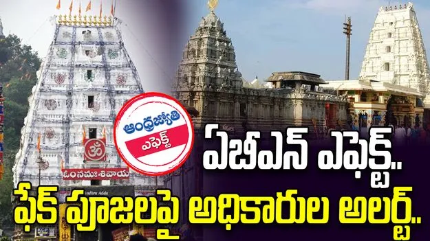 ఏబీఎన్ ఎఫెక్ట్.. శ్రీకాళహస్తిలో ఫేక్ పూజల ప్రచారం.. ఆలయ అధికారుల అలర్ట్