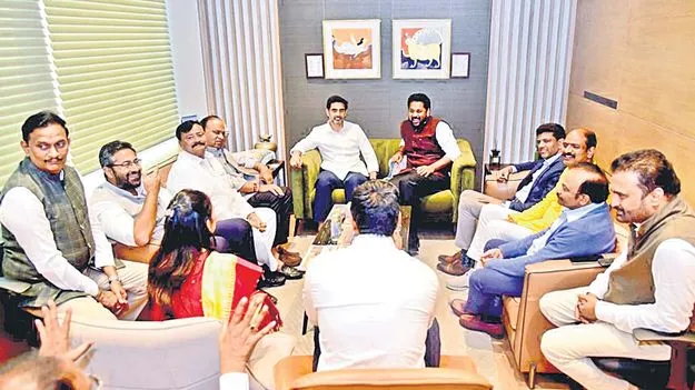 హస్తినలో లోకేశ్‌... నేడు కేంద్ర మంత్రులతో భేటీ