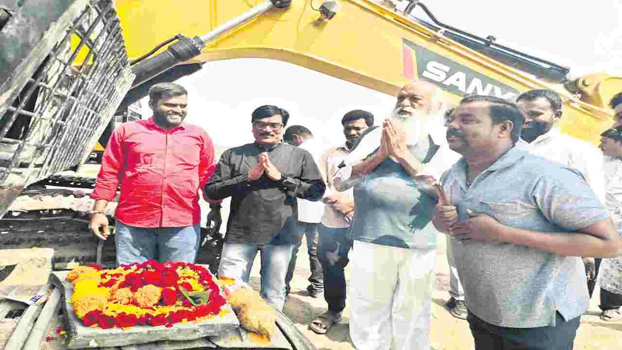 పెన్నా బండ్‌ నిర్మాణానికి భూమిపూజ