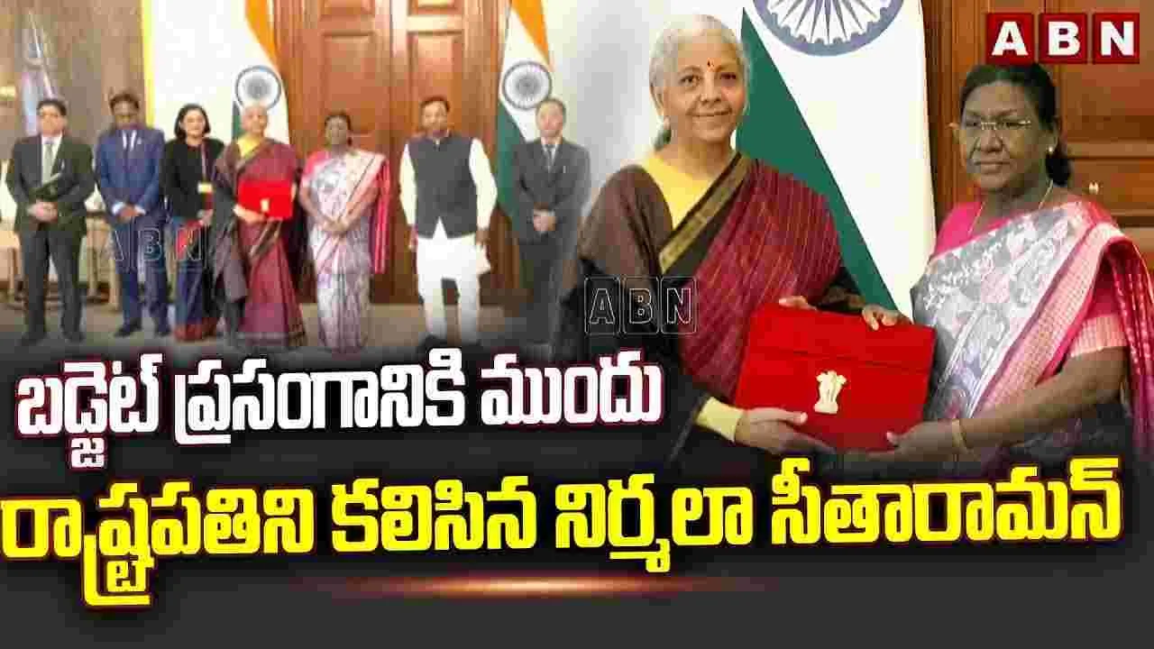 బడ్జెట్ ప్రసంగానికి ముందు రాష్ట్రపతిని కలిసిన నిర్మలా సీతారామన్