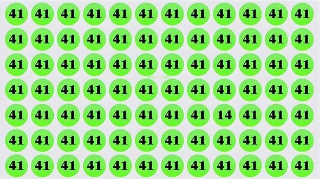 మీది డేగ చూపు అయితే.. ఈ ఫొటోలో 41ల మధ్యనున్న 14ను 4 సెకెన్లలో కనిపెట్టండి..
