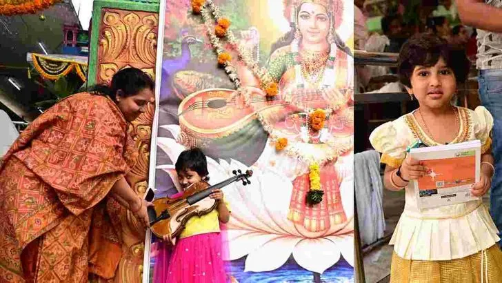 ఘనంగా వసంత పంచమి వేడుకలు.. అమ్మవారి ఆలయాల్లో అక్షరాభ్యాసాలు