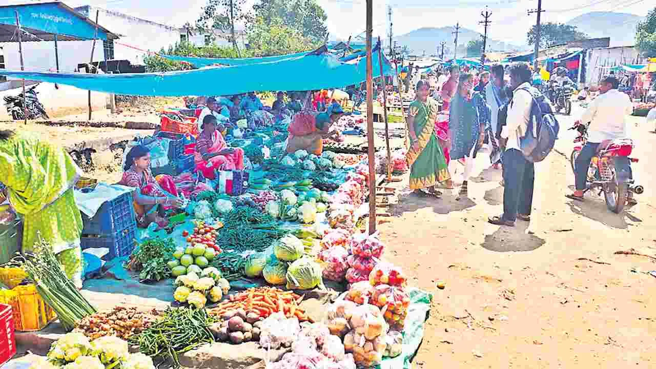 షెడ్లున్నా.. రోడ్డుపైౖనే!