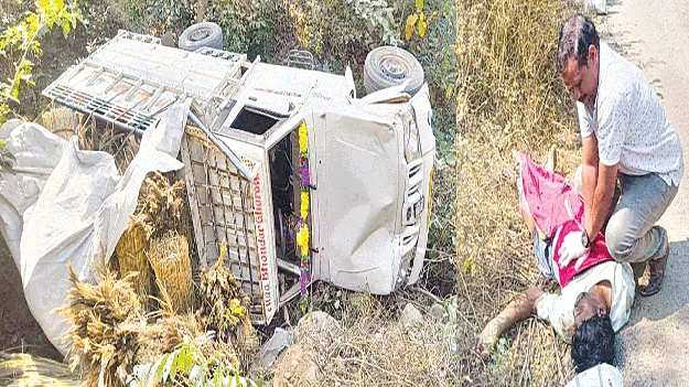  బ్రేక్‌ఫెయిలై.. లోయలో పడి