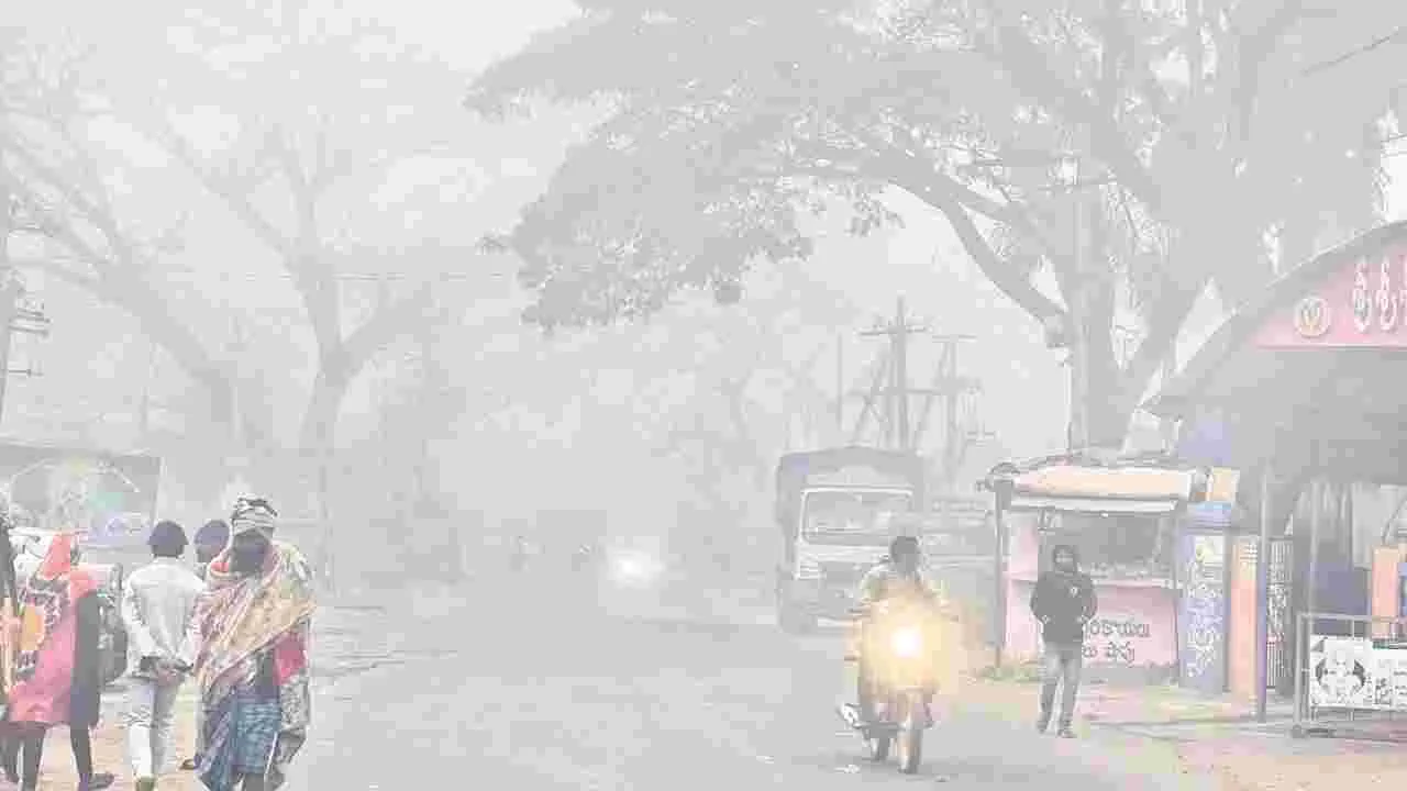 దట్టంగా పొగమంచు