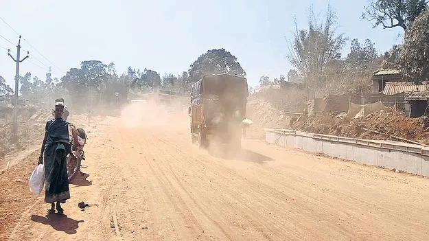 హైవే పనులతో అగచాట్లు