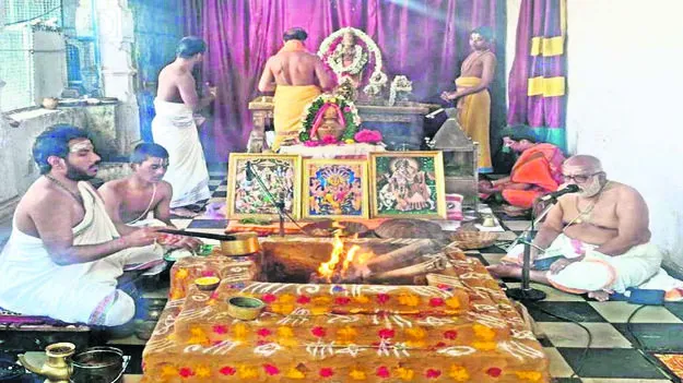 HOMAM: కసాపురంలో మన్యుసూక్త హోమం