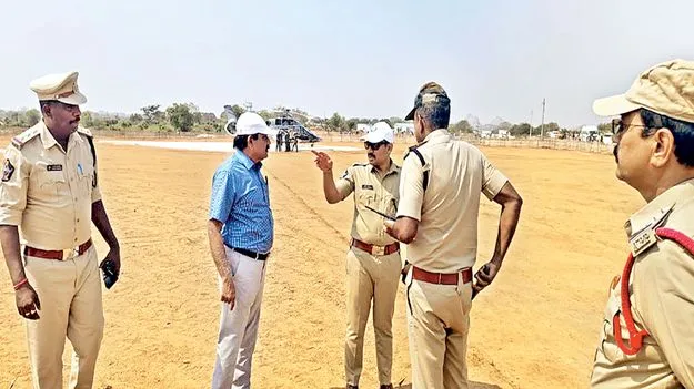 సీఎం పర్యటనకు భారీ పోలీసు భద్రత