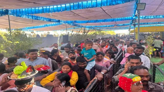 -మల్లికార్జున స్వామికి మొక్కుల చెల్లింపు 