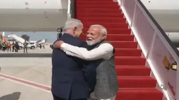 ప్రధాని మోదీకి ఇజ్రాయెల్‌లో ఘనస్వాగతం