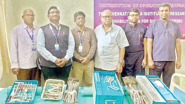 విర్డ్‌ ఆసుపత్రికి రూ.7.53 లక్షల పరికరాలు 