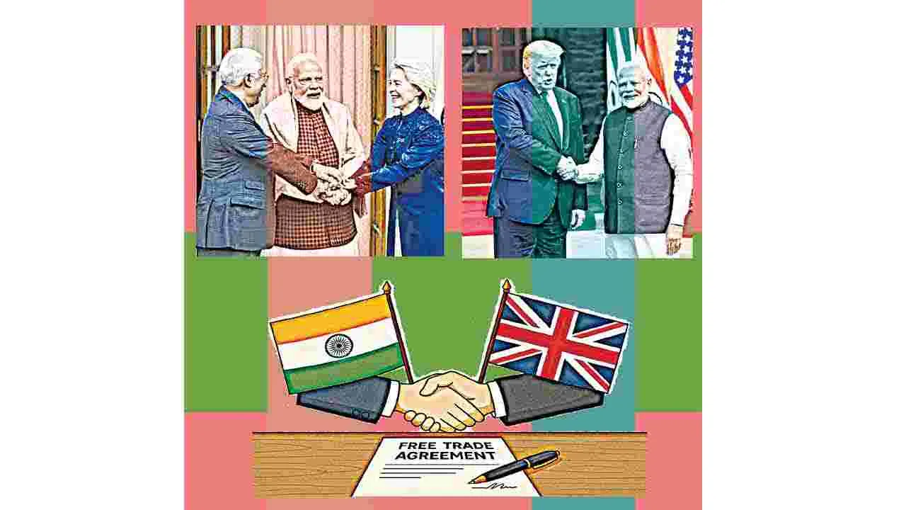 భారత్ వాణిజ్య విజయాలు– త్రీ బిగ్ డీల్స్