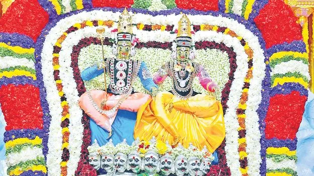 రావణ వాహనంపై శ్రీశైల మల్లన్న 