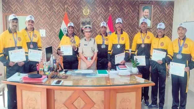 పోలీస్‌ స్పోర్ట్స్‌మీట్‌లో పాలమూరుకు 13 పతకాలు
