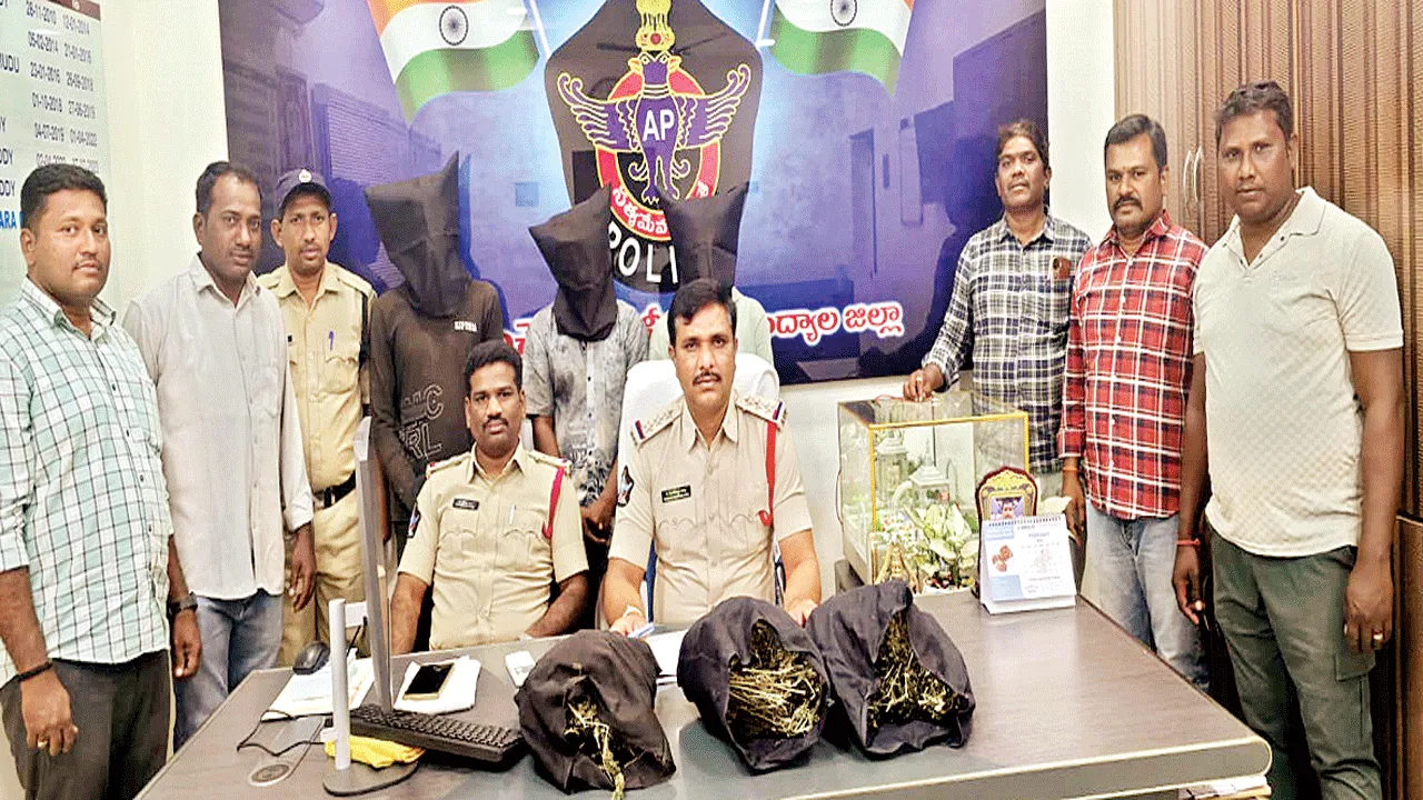 గంజాయి స్వాధీనం.. ముగ్గురి అరెస్టు