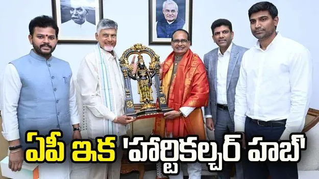 ఢిల్లీలో కేంద్ర గ్రామీణాభివృద్ధిశాఖ మంత్రి శివరాజ్ సింగ్ చౌహాన్‌‌తో సీఎం చంద్రబాబు భేటీ