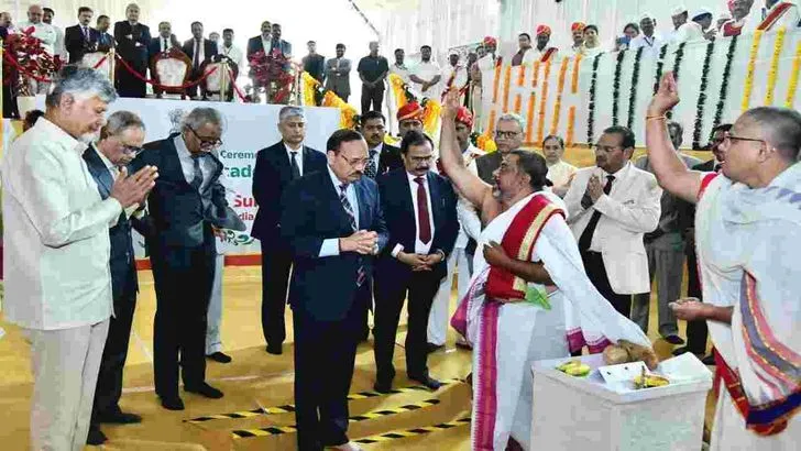 ఏపీ జ్యుడీషియల్ అకాడమీకి శంకుస్థాపన చేసిన సీజేఐ