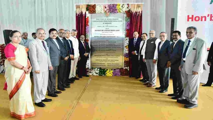 ఏపీ జ్యుడీషియల్ అకాడమీకి శంకుస్థాపన చేసిన సీజేఐ