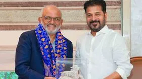 సీఎం రేవంత్ రెడ్డితో శంతను నారాయణ్ భేటీ