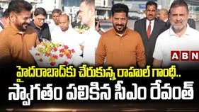 హైదరాబాద్‌కు రాహుల్.. ఎయిర్‌పోర్టులో సాదర స్వాగతం