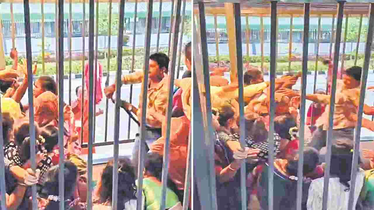 తిరుమల క్యూలైన్‌లో భక్తుల మధ్య ఘర్షణ