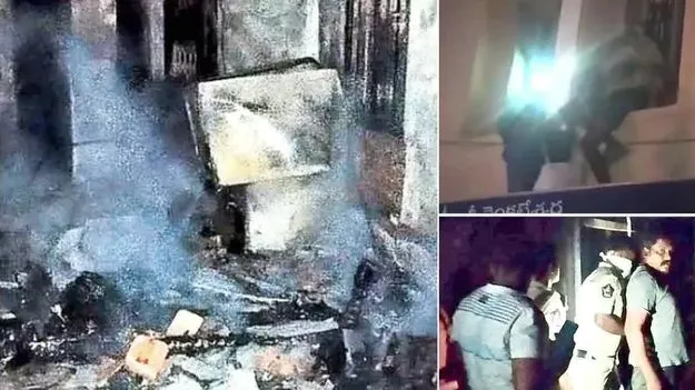 రాజంపేట లాడ్జిలో అగ్నిప్రమాదం