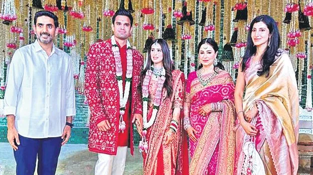 సచిన్‌ కుమారుడి వివాహానికి లోకేశ్‌ దంపతులు