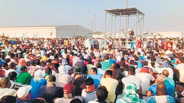 బహ్రెయిన్‌లో తెలుగు ప్రజల ఆందోళన 