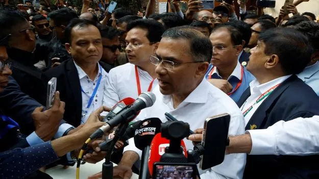 బంగ్లాదేశ్‌లో తారిక్ రెహ్మాన్ హవా.. పార్లమెంట్ ఎన్నికల్లో దూసుకెళ్తున్న బీఎన్‌పీ..