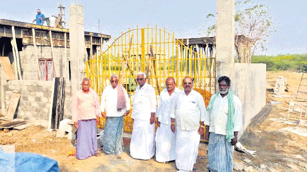 శ్మశానవాటిక అభివృద్ధి పనులు వేగవంతం