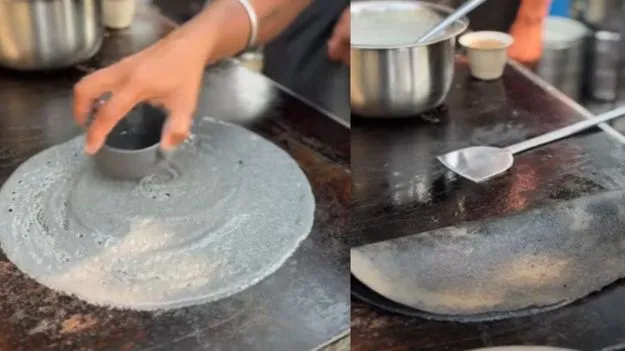 బొగ్గులా నల్లగా దోశ.. రెస్టారెంట్ ప్రయోగం వైరల్