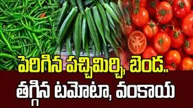 పెరిగిన పచ్చిమిర్చి, బెండ.. తగ్గిన టమోటా, వంకాయ 