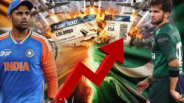 భారత్, పాక్ మ్యాచ్:  ఆకాశాన్నంటిన కొలంబో విమాన టికెట్‌ ధరలు..