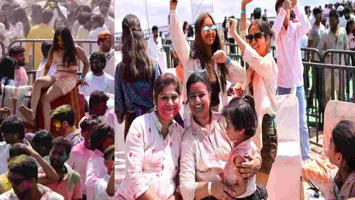 హైదరాబాద్‌లో అంబరాన్నంటిన హోలీ సంబరాలు