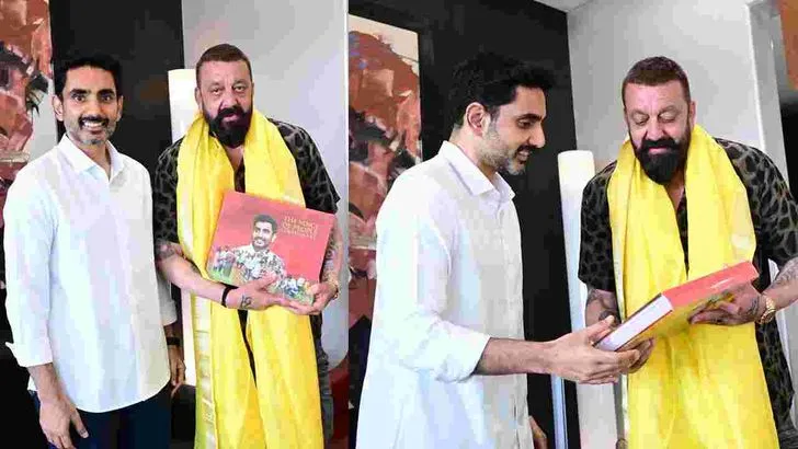 బాలీవుడ్ స్టార్ సంజయ్ దత్‌తో మంత్రి నారా లోకేష్ భేటీ