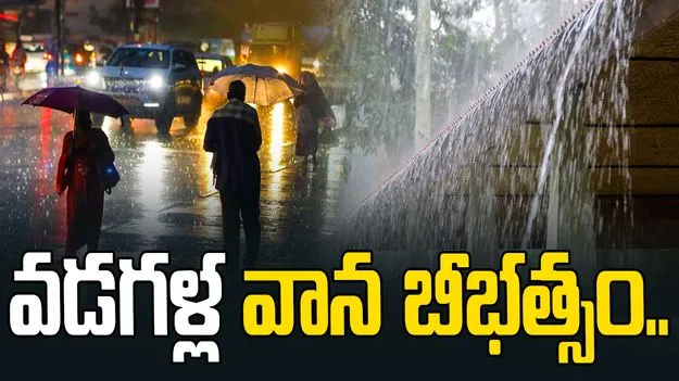 తెలంగాణలో వడగళ్ల వాన బీభత్సం.. పంటలకు తీవ్ర నష్టం..