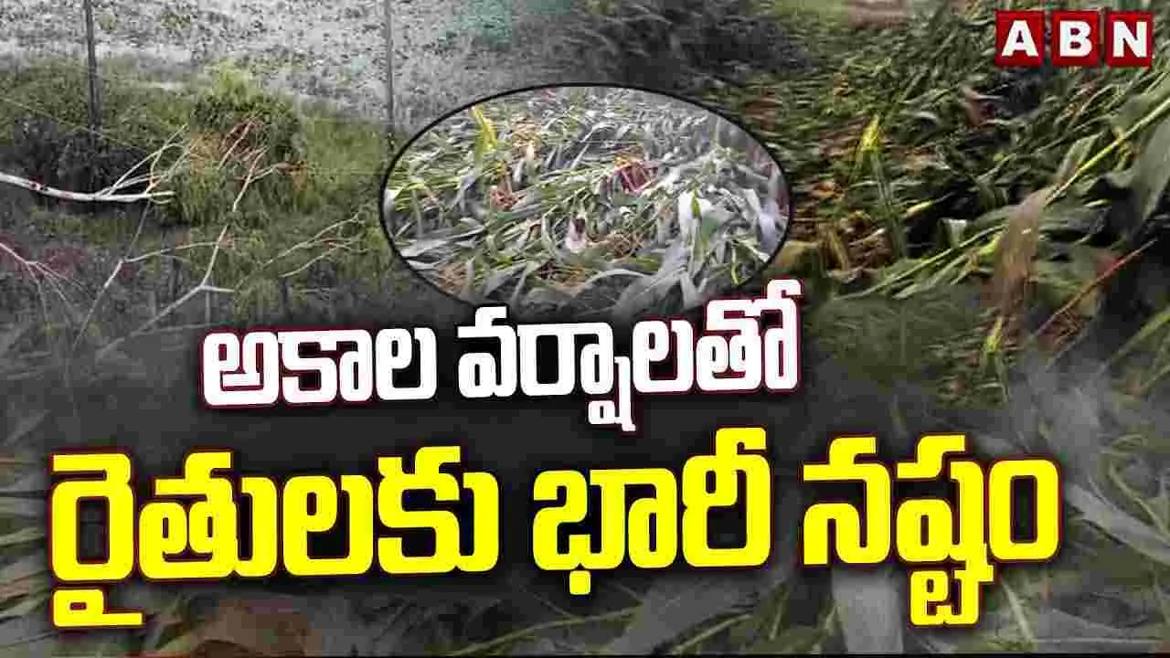 అకాల వర్షాలతో రైతులకు భారీ నష్టం..