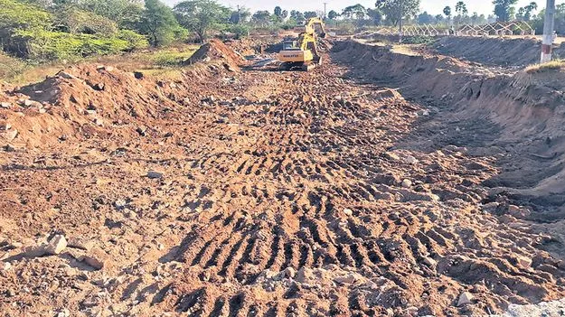 ముమ్మరంగా పొట్టిమర్రి బ్రిడ్జి పనులు