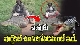 మొసలితో మజాక్ చేయడమంటే ఇదే.. ఈ అంకుల్ నిర్వాకం చూస్తే అవాక్కవుతారు..