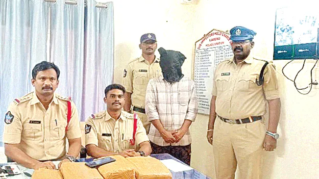 బస్సులు మారుతూ.. గంజాయి తరలిస్తూ..