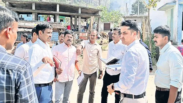 డిప్యూటీ సీఎం పర్యటన ఏర్పాట్ల పరిశీలన